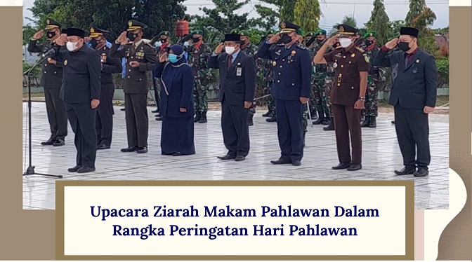 Ketua Pengadilan Negeri Bangkinang diwakili Oleh Bapak Ersin S.H., M.H. mengikuti Acara Ziarah Nasional dengan kegiatan Tabur Bunga di Makam Pahlawan 